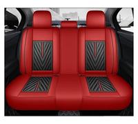 HIIAW Juegos Cubreasientos Juego Completo De Fundas Asiento Coche PU con Accesorios para Dl3 para Passat para B7 para Mg5 para Cobalt(Red)
