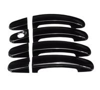 HIIAW Tiradores Exteriores Coche 8 Unids/set Coche ABS Negro Brillante 4 Cubiertas De Manija Puerta Para Focus Para Escape Para Ranger 2013-2018