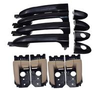 HIIAW Tiradores Exteriores Coche Kit De 8 Manijas Para Puertas Delanteras Traseras Izquierdas Y Derechas Exteriores E Interiores Para Kia Para Spectra Para Cerato 1.8L 2.0L 2004-2009(Beige)