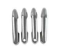 HIIAW Tiradores Exteriores Coche Para RAV4 Para XA50 2019-2023 4 Unids/set ABS Estilo De Fibra Carbono Protector Puerta Lateral Coche Cubierta Embellecedora Manija