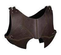 HiiFeuer Medieval de cuero de imitación de pecho Armadura, Retro Mercenario Caballero Arquero Cuerpo Armadura, Pecho Armadura Ajustable para LARP Disfraz&Ren Faire
