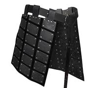 HiiFeuer Medieval de cuero de imitación muslo Armadura, Retro Doble Lados Cintura Armadura Con Cinturón, Mercenario y Caballeros Falda Armadura para LARP Disfraz