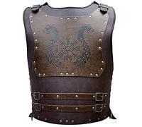 HiiFeuer Viking Warrior Armadura de Piel Sintética, Armadura de Piel de Caballero Retro, Armadura Medieval para Larp/Cosplay (Dragon)