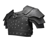 HiiFeuer Vikingo Dragón en relieve de imitación de cuero Pecho Armadura, Medieval Vintage Mercenario Chaleco Ajustable Armadura Caballero Cuerpo Armadura
