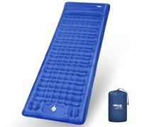 HiiPeak Esterilla 12cm portátil Inflable con Almohada y Bomba de pie, Colchoneta Camping de Dormir para Senderismo Ultraligero en para Camping, Viajes y Senderismo