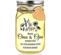 Hiipeefeel Regalo de cumpleaños para abuela y abuelo, luz LED para botella, regalo de cumpleaños para mejor abuela y abuelo, abuelos, abuelos, regalo de Navidad, Pascua