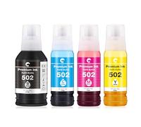 Hiipoo Botellas de recambio de tinta compatibles T502 502 para Ecotank ET2750 ET2760 ET3750 ET4750 ET3760 ET2850 ET4750 ET4850 ET2700 ET3710 ET3710 T1500 Impresora 0 ET2800 ET2803 ST4000