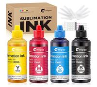 Hiipoo Las botellas rellenadas de tinta de sublimación funcionan con C88 C88+ WF7710 ET2720 ET15000 ET2760 ET2750 ET4700 Impresoras de inyección de tinta Transferencia de calor en tazas Placas