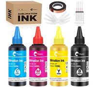 Hiipoo Recambio de tinta de sublimación para C88 C88+ WF7710 WF7820 ET2720 ET2760 ET2750 ET4700 ET2800 ET2803 ET2850 Impresoras de inyección de tinta Transferencia de prensa de calor en bolsas de