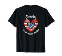 Hija De La Revolución Americana Estados Unidos corazón país hermana Camiseta