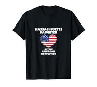 Hija de Massachusetts American Revolution Dar US Pride Camiseta