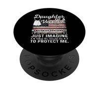 Hija de un Veterano Mi papá arriesgó su Vida para Salvar a Strange PopSockets PopGrip Adhesivo