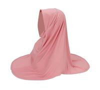 Hijab de Tela Modal | Doble Capa Transpirable Hijab Instantáneo,Bufandas y Bufandas para Mujeres para el Verano Deporte Yoga Oración Diario Eventos Culturales y Boda, rosa, Se référer au descriptif