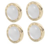 Hijab Scarf No Sew Buttons Brooch Clothes Safety Pin Clothing Buckle Pinless Magnet Pins Zinc Alloy White