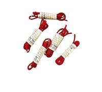 Hijet 5 metros de algodón negro rojo hilo de protección para el mal de ojo hilo tradicional para bebés recién nacidos para uso de mujeres para muchos más (rojo)