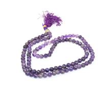 HiJet Cabeza de Buda Amatista Mala 28-32 pulgadas de largo equilibrio energía positiva armonía suerte yoga meditación Reiki natural genuino