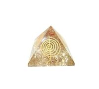 HiJet Chokurei - Pirámide de orgonita de cristal grabado, pirámide de orgonita, rara, única, maravillosa, fantástica, de cobre, protección EMF, efecto sagrado, prosperidad empresarial, éxito,