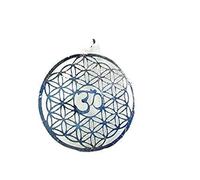HiJet Hermosa flor de la vida OM"AUM" colgante mejor para curar el chakra, equilibrar la energía positiva, yoga, meditación, reiki, sonido, sueño, armonía, suerte, natural, auténtico estilo de moda