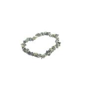 HiJet Hermosa pulsera de chips de jaspe Kambaba para hacer joyas equilibrando la energía positiva, armonía, suerte, yoga, meditación Reiki, único auténtico estilo de moda