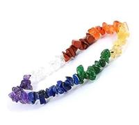 HiJet Power Seven Chakra Fichas Pulsera Proveedor de Iones Negativos Chakra Elástico Equilibrio Energía Positiva Aura Regalo Metafísico Paz Divino Amor Espiritual Armonía Suerte