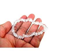 HiJet - Pulsera de cristal de cuarzo con chips de chakra de iones negativos, para mantener el equilibrio de la energía positiva, regalo aura de Pascua, metafísico, paz divina, amor espiritual, armonía y suerte