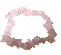 HiJet Pulsera de cuarzo rosa con chips de chakra de iones negativos, proveedor de chakras, equilibrio, energía positiva, regalo de aura de Pascua, metafísico, paz divina, amor espiritual, armonía y suerte