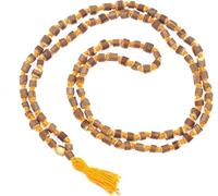 Hijet Pure Tulsi Mala de madera 108+1 abalorio con borla | Original Santa Basil Japa Mala para meditación, yoga, Pooja y curación espiritual | Collar unisex de oración sagrada