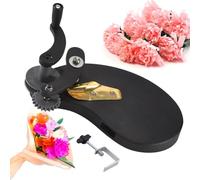 HiJiuAn Máquina Rizadora De Dientes Finos Y Gruesos, Prensadora De Flores, Máquina para Encaje De Papel Crepé, Prensadora De Ondas para Papel Crepé, Máquina para Rizar Flores De Papel, Herramientas
