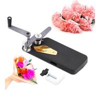 HiJiuAn Máquina Rizadora De Dientes Finos Y Gruesos, Prensadora De Flores, Máquina para Encaje De Papel Crepé, Prensadora De Ondas para Papel Crepé, Máquina para Rizar Flores De Papel, Herramientas