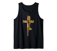 Hijo de Dios Jesucristo Versículo de la Biblia 9 Juan 3:16 Cruz Fe Camiseta sin Mangas