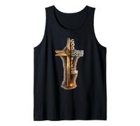 Hijo de Dios Jesucristo Versículo de la Biblia 9 Juan 3:16 Cruz Fe Camiseta sin Mangas
