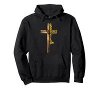 Hijo de Dios Jesucristo Versículo de la Biblia 9 Juan 3:16 Cruz Fe Sudadera con Capucha