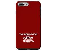 Hijo de Dios vino a destruir obras del diablo 1 Juan 3 8 Carcasa para iPhone 7 Plus/8 Plus