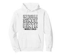 Hijo del Medio Invisible Humor Fraternal Hermano Olvidado Sudadera con Capucha