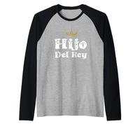 Hijo del Rey Dios Hijo del Rey Jesús Latino Christian Camiseta Manga Raglan