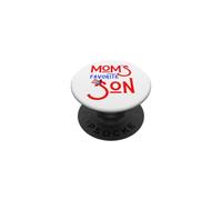 Hijo Favorito de mamá Patriótico Funny Boys USA Mamá 4 de Julio PopSockets PopGrip Adhesivo