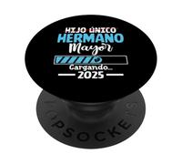 Hijo Único Hermano Alcalde Cargando 2025 PopSockets PopGrip Adhesivo