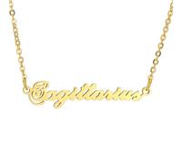 HIJONES Collar de los 12 Signos del Zodiaco para Mujer Acero Inoxidable Joyería de Encanto Personalizada con Símbolo Horóscopo Oro Sagittarius