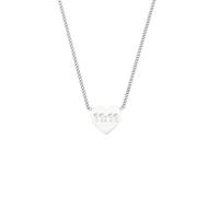 HIJONES Corazón De Amor Mujer Números De Ángel 11 11 Collar Colgante Acero Inoxidable Cadena De Eslabones Personalizada Joyería Plata