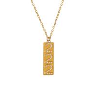 HIJONES Mujeres Número Ángel Circonita Cúbica 000-999 Colgante Collar Joyería Diseño Único Personalizado 222