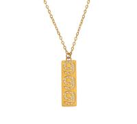 HIJONES Mujeres Número Ángel Circonita Cúbica 000-999 Colgante Collar Joyería Diseño Único Personalizado 999