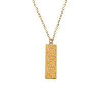 HIJONES Mujeres Número Ángel Circonita Cúbica 000-999 Colgante Collar Joyería Diseño Único Personalizado 555