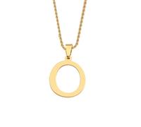 HIJONES Unisex Acero Inoxidable 12 Signos del Zodiaco Colgante Pareja Grabado Collar de la Suerte Cadena de Suéter Aries