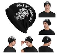 Hijos de la Anarquía Samcro Whisky Hombres Mujeres Gorros para Adultos Gorros Gorros Gorra de Punto Moda cálida Otoño Invierno Exterior Sombreros Skullies