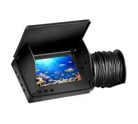 HIJYMNZPQ Buscador De Peces LCD Pantalla 4,3 Pulgadas Cámara Pesca Submarina 220 ° Impermeable IPS 1080P 9 Horas Resistencia Visión Nocturna Imagen Clara(Sensor Size 30m)