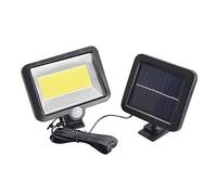 HIJYMNZPQ Lámpara De Pared Solar Con Sensor Movimiento PIR COB 56/100/120 Luz LED Foco Impermeable Proyector Calle Emergencia Cable 5M Ahorro De EnergíA SúPer Brillante(100LEDs COB Type)
