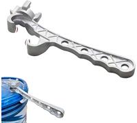 Hikaka Llave de aluminio para bidones, abridor de bidones de metal, abridor de bidones de 5 galones, herramienta para abrir bidones de 10 15 20 30 55 galones, se adapta a tapones de 2" y 3/4"