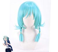 Hikawa Hina Wig Game BanG Dream! Peluca Cosplay Azul Mujer Pelo sintético Anime BanG Dream Hikawa Hina Pelucas