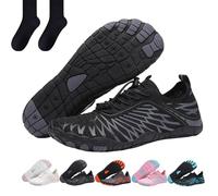 Hike Footwear Barefoot Womens, Pro-Healthy & Non-Slip Barefoot Shoes for Women & Men, Non-Slip Barefoot Shoes (Black,39)