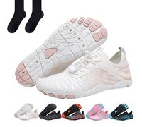 Hike Footwear Barefoot Womens, Pro-Healthy & Non-Slip Barefoot Shoes for Women & Men, Sin tirantes Barefoot Shoes, blanco, 39 EU
